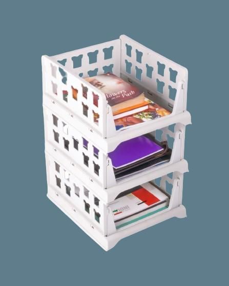 Foldable & Stackable Wardrobe Organizer 3 Layer