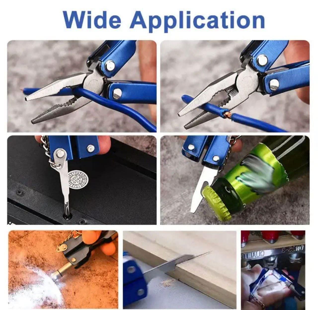 9 in 1 MultiFunctional Hand Piler Tool Keychain�